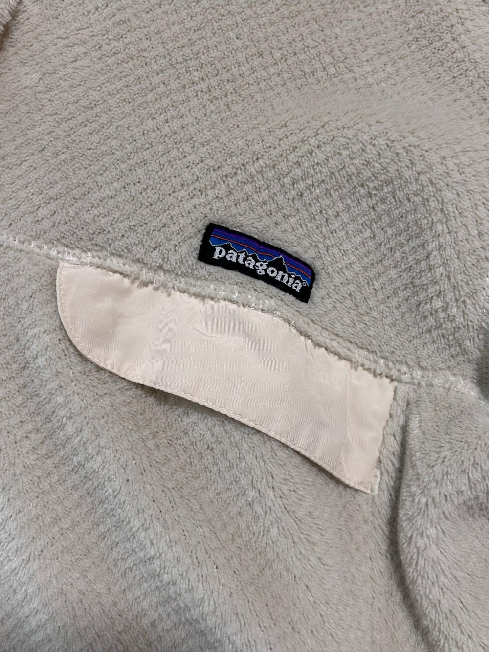 Patagonia Womans XL Polartec Thermal Pro Fleece Pullover - Cream - Picture 9 of 12